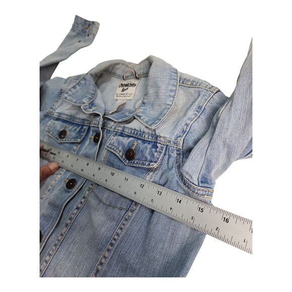 OshKosh B'Gosh Denim Girl's Size 7 Jean Jacket Long Sleeve Snap Front Light wash - Picture 4 of 7